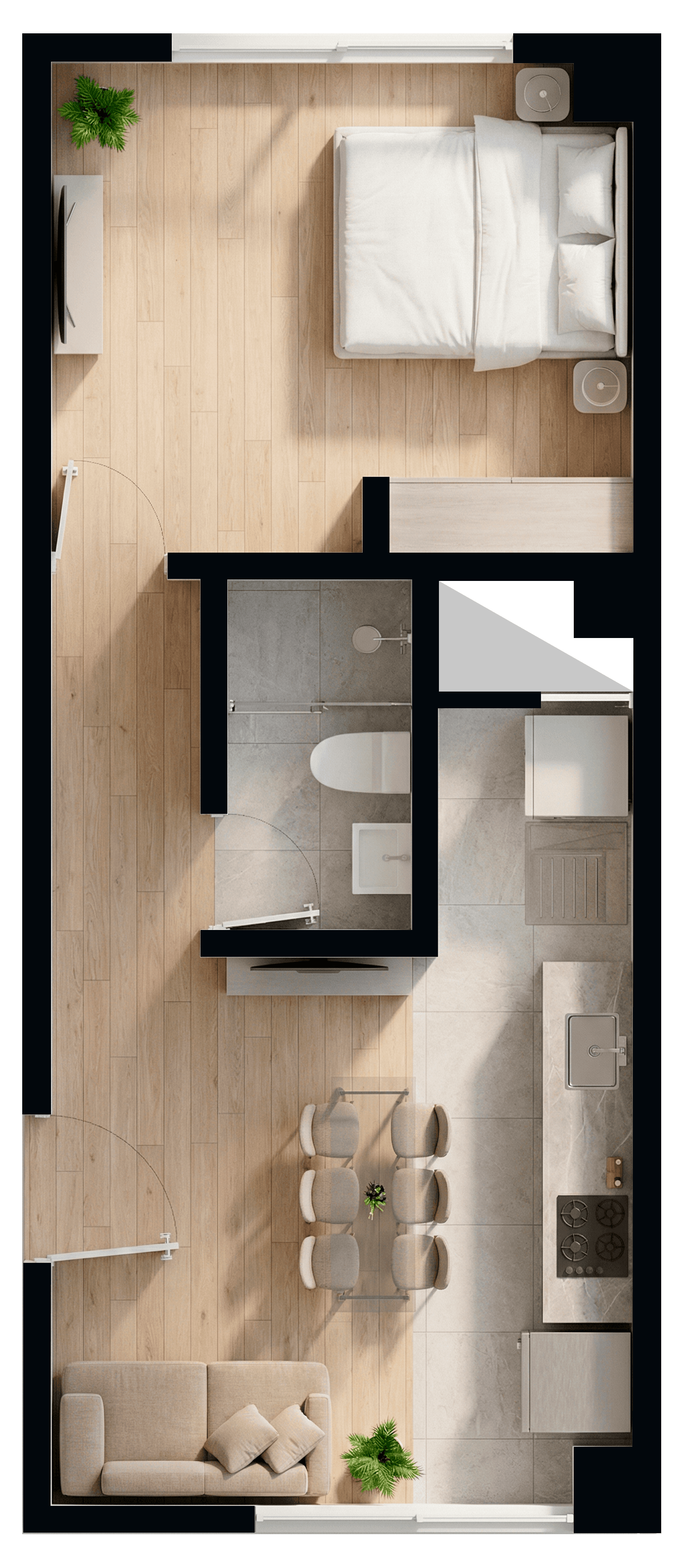 Plano Apartaestudio